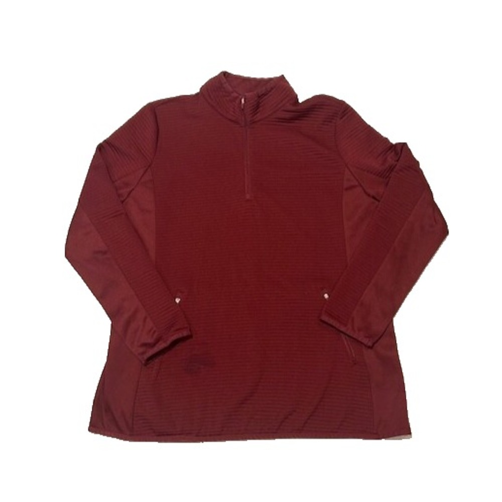 Callaway Weather Series 1/4 Zip Ribbed Golf Pullover Zipped Pockets Red- Size XL
